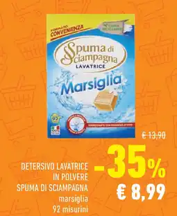 Conad Superstore Detersivo lavatrice in polvere SPUMA DI SCIAMPAGNA offerta