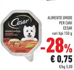 Conad Superstore Alimento umido per cani CESAR offerta