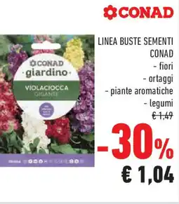 Conad Superstore Linea buste sementi CONAD offerta
