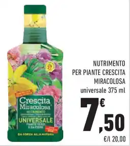Conad Superstore Nutrimento per piante crescita miracolosa offerta