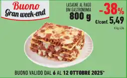 Conad Superstore Lasagne al ragù bm gastronomia offerta