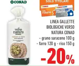Conad Superstore Linea gallette biologiche VERSO NATURA CONAD offerta
