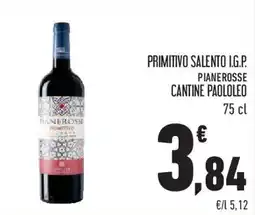 Conad Superstore Primitivo salento i.g.p. pianerosse cantine paololeo offerta