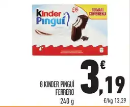 Conad Superstore 8 kinder pinguì FERRERO offerta