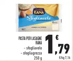 Conad Superstore Pasta per lasagne RANA offerta