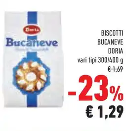 Conad Superstore Biscotti bucaneve DORIA offerta
