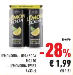 Conad Superstore Lemonsoda - oransoda - mojito - lemonsoda twist offerta