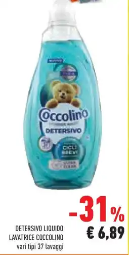 Conad Superstore Detersivo liquido lavatrice COCCOLINO offerta