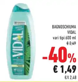 Conad Superstore Bagnoschiuma VIDAL offerta