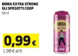 Coop Birra extra strong gli spesotti coop offerta