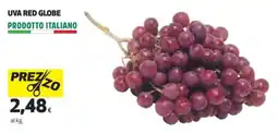 Coop Uva red globe offerta