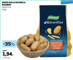 Coop Patate gialle naturella RUGGIERO offerta