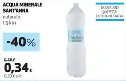 Coop Acqua minerale SANT'ANNA offerta