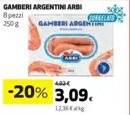 Coop Gamberi argentini ARBI 8 pezzi offerta