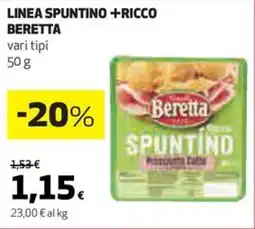 Coop Linea spuntino +ricco BERETTA offerta