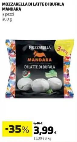 Coop Mozzarella di latte di bufala MANDARA offerta