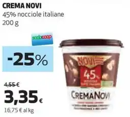 Coop Crema NOVI 45% nocciole italiane offerta