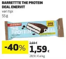 Coop Barrettte the protein deal ENERVIT vari tipi offerta
