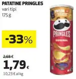 Coop Patatine PRINGLES vari tipi offerta
