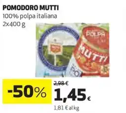 Coop Pomodoro MUTTI 100% polpa italiana offerta