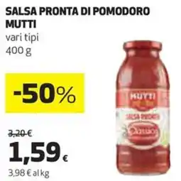 Coop Salsa pronta di pomodoro MUTTI vari tipi offerta
