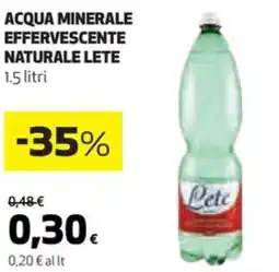 Coop Acqua minerale effervescente naturale LETE offerta