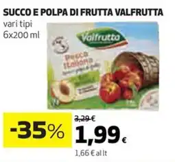 Coop Succo e polpa di frutta VALFRUTTA vari tipi offerta