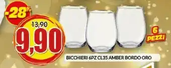 Risparmio Casa Bicchieri 6pz offerta