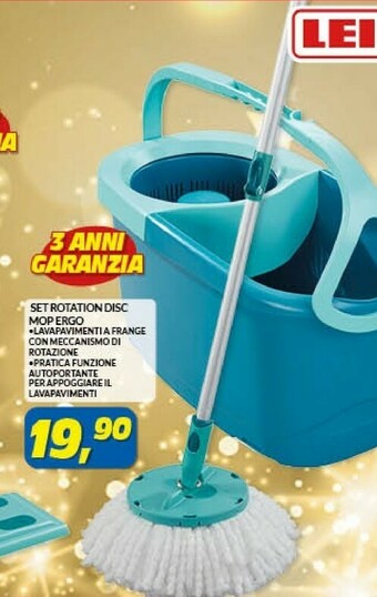 Risparmio Casa Set rotation disc mop ergo offerta