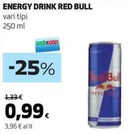 Coop Energy drink RED BULL vari tipi offerta