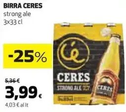 Coop BIRRA CERES strong ale offerta