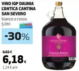 Coop Vino igp daunia L'ANTICA CANTINA SAN SEVERO bianco o rosso offerta