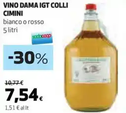 Coop Vino dama igt colli cimini bianco o rosso offerta