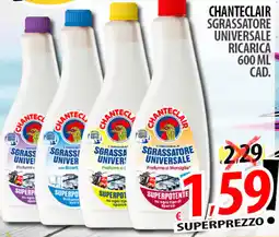 Il Genio Supermercato Chanteclair sgrassatore universale ricarica offerta