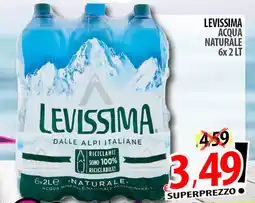 Il Genio Supermercato Levissima acqua naturale offerta