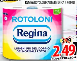 Il Genio Supermercato Regina rotoloni carta igienica 4 rotoli offerta