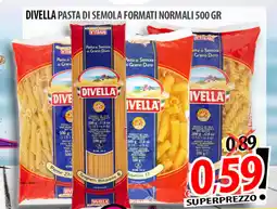Il Genio Supermercato Divella pasta di semola formati normali offerta