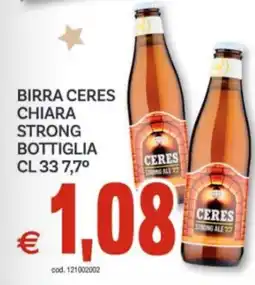 Vivo Supermercati Birra ceres chiara strong bottiglia offerta