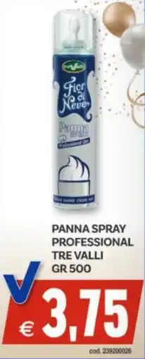 Vivo Supermercati Panna spray professional TRE VALLI offerta