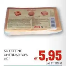 Vivo Supermercati 50 fettine cheddar 30% offerta