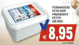 Vivo Supermercati Formaggio feta dop president fette offerta