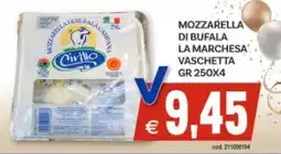 Vivo Supermercati Mozzarella di bufala la marchesa vaschetta offerta