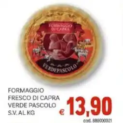 Vivo Supermercati Formaggio fresco di capra verde pascolo s.v. offerta