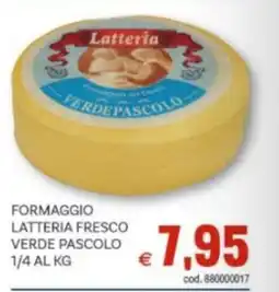 Vivo Supermercati Formaggio latteria fresco verde pascolo 1/4 offerta