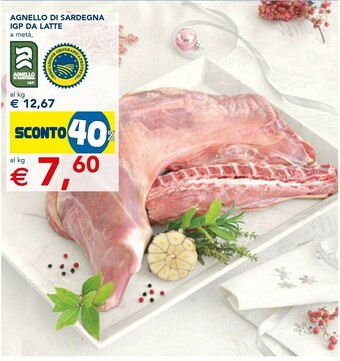 Esselunga Agnello di sardegna igp da latte offerta