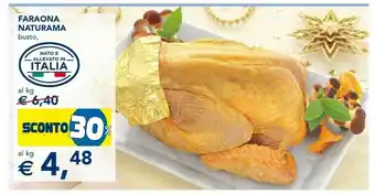 Esselunga Faraona naturama busto offerta