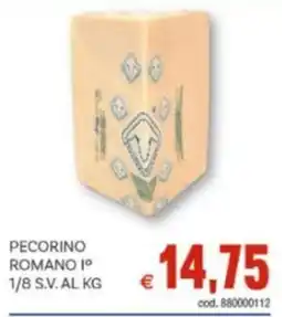 Vivo Supermercati Pecorino romano Iº 1/8 s.v. offerta