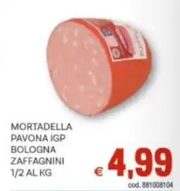 Vivo Supermercati Mortadella pavona igp bologna zaffagnini 1/2 offerta