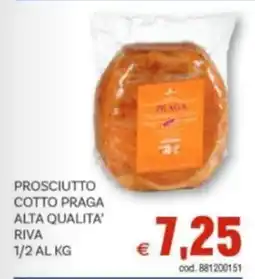 Vivo Supermercati Prosciutto cotto praga alta qualita' riva 1/2 offerta