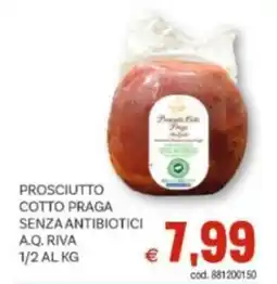 Vivo Supermercati Prosciutto cotto praga senza antibiotici a.q. riva 1/2 offerta